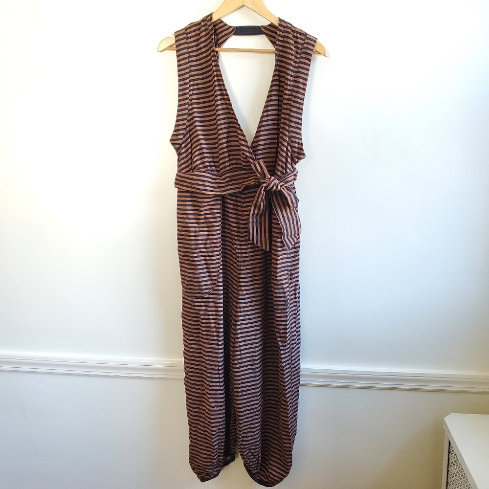 New Free People Find The Chi Striped Onesie Jumpsuit - Picture 8 of 15